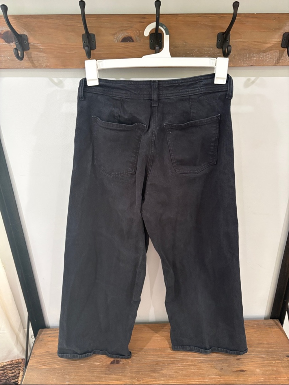 Universal Thread Women's High-Rise Sailor Wide Leg Ankle Jeans - Black - Picture 9 of 9